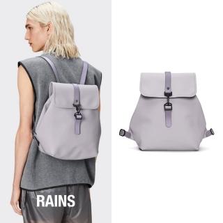【RAINS官方直營】Bucket Backpack 防水水桶後揹包(Flint 灰藕紫)