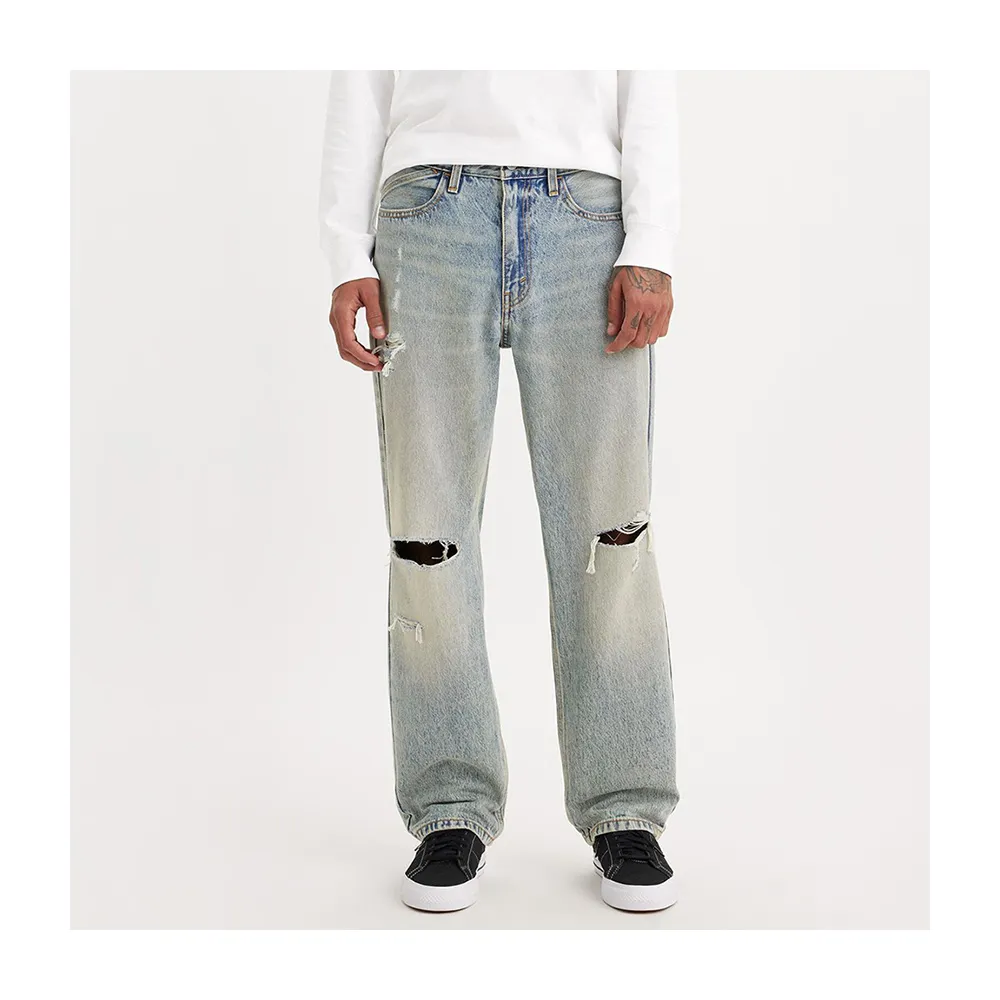 【LEVIS 官方旗艦】SILVERTAB 銀標系列 男款 LOOSE寬鬆牛仔褲 人氣新品 A7488-0006