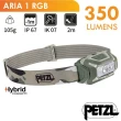 【PETZL】ARIA 1 RGB 超輕量頭燈 350流明.IPX67防水防塵.LED頭燈.電子燈(E069BA01 迷彩)