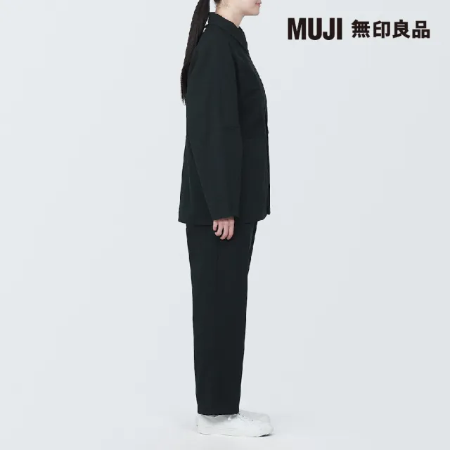 【MUJI 無印良品】MUJI Labo不易燃直筒褲(黑色)