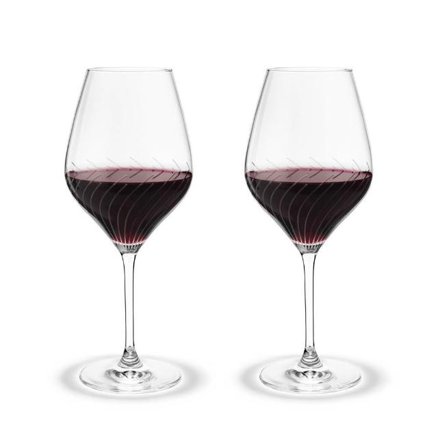 【北歐櫥窗】Holmegaard Cabernet Lines 舞動曲線 紅酒杯(52cl、二入)