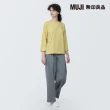 【MUJI 無印良品】女棉混天竺船領七分袖T恤(共7色)