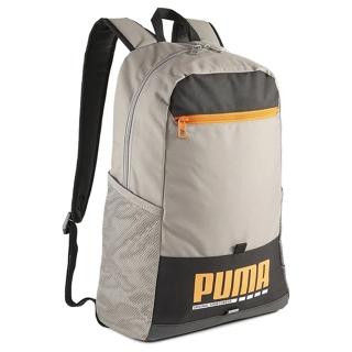 【puma】plus backback 後背包 灰黑黃 大空間 可調背帶 軟墊 筆電包 背包(09034603)