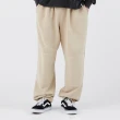 【Dickies】日本支線-城市工裝系列－男款奶酒白純棉雙膝設計可調節式褲口舒適長褲｜DK012673K11