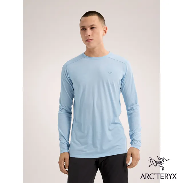 【Arcteryx 始祖鳥官方直營】男 Ionia 長袖羊毛T恤(深天藍)