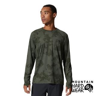 【Mountain Hardwear】Crater Lake Long Sleeve Crew Men 防曬長袖排汗衣 男款 盛榆綠印花 #1982421