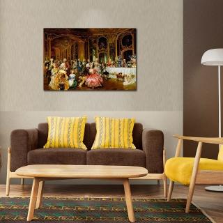【御畫房】宮廷人物 國家一級畫師手繪油畫60×90cm(VF-22)