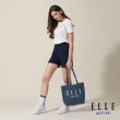 【ELLE ACTIVE】品牌經典牛仔帆布袋-藍色(EA24M2FN201#35)