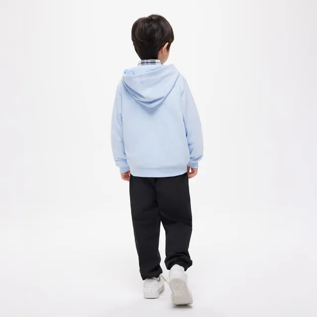 【GAP】男童裝 Logo連帽外套-藍色(890300)