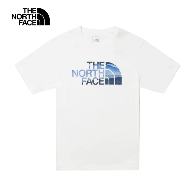 The North Face 北面兒童綠色羅紋領口舒適短袖T