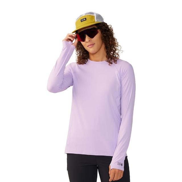【Mountain Hardwear】Crater Lake Long Sleeve Crew Women 防曬長袖排汗衣 女款 紫藤 #1982721