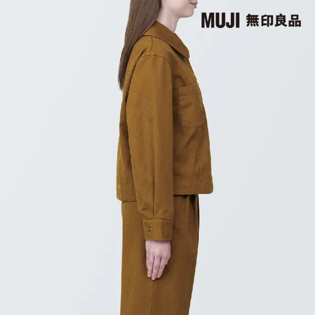 【MUJI 無印良品】女吉貝木棉混襯衫式外套(共2色)