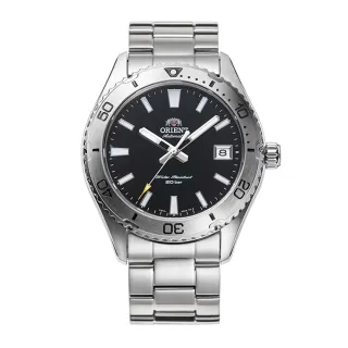 【ORIENT 東方錶】ORIENT 東方錶 WATER RESISTANT系列 200m潛水風格腕錶 鋼帶款 黑色 -39.9mm(RA-AC0Q01B)