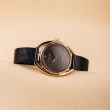 【OBAKU】渦旋曲線時尚腕錶-紫X玫瑰金(V286LXVQMQ)