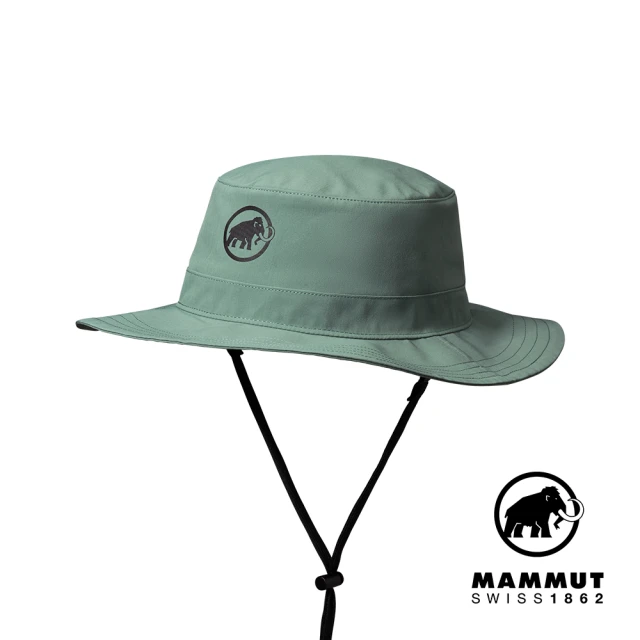 【Mammut 長毛象】Runbold Hat 休閒輕量透氣漁夫帽 深玉石綠 #1191-04613