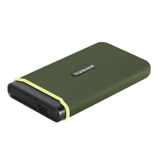 【Transcend 創見】ESD380C 4TB USB3.2/Type C 雙介面外接SSD固態硬碟 - 橄欖綠(TS4TESD380C)