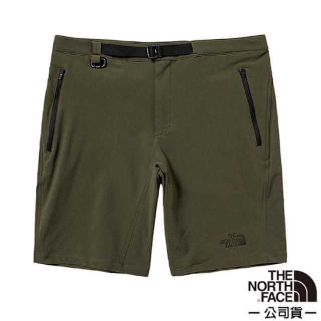 【The North Face】男 吸濕排汗防曬休閒短褲.快乾短褲.健行褲(83OI-21L 綠色)