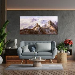 【御畫房】萬裡長城 國家一級畫師手繪油畫60×120cm(VF-112)
