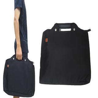 【eeBag】公事包中容量可A4資料夾14吋電腦高單數進口防水尼龍布手提肩斜側背附活動型護肩長背帶