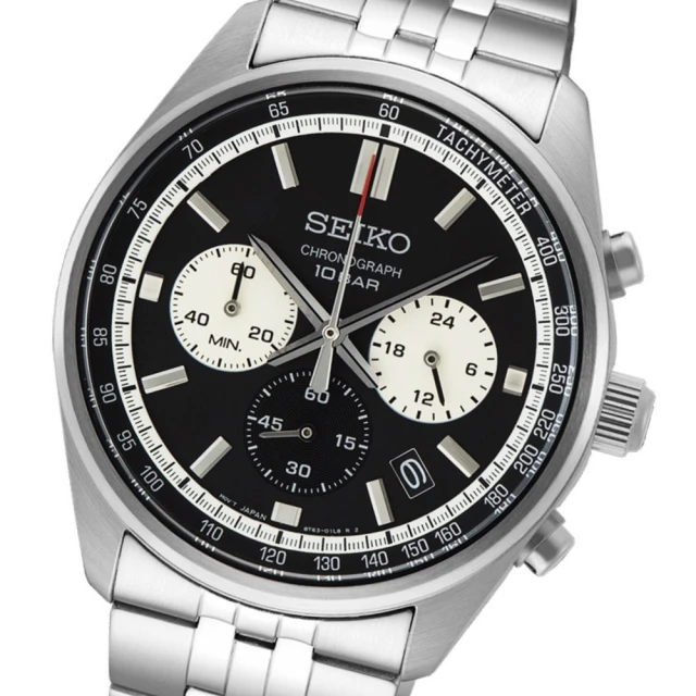 SEIKO 精工 熊貓 CS系列三眼計時手錶(SSB429P
