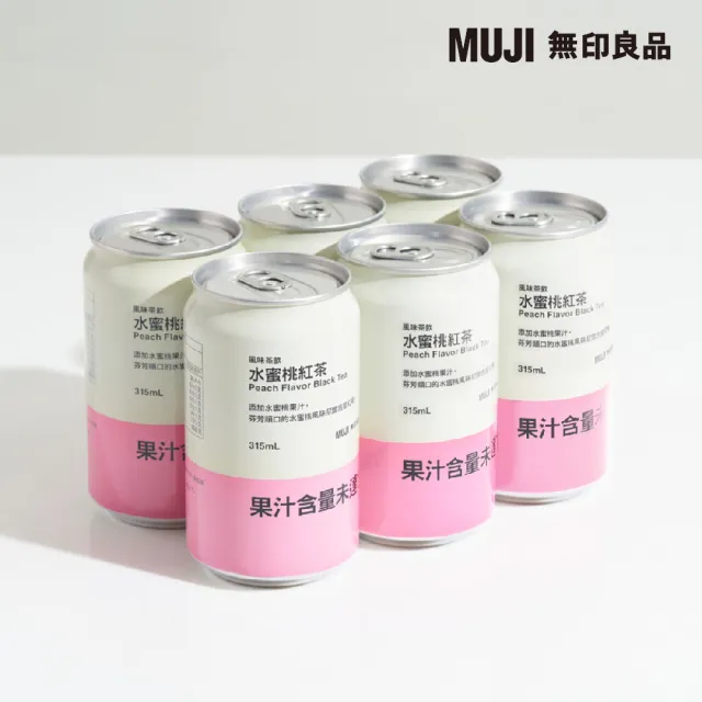 【MUJI 無印良品】風味茶飲 水蜜桃紅茶 ３１５ｍｌ*6入