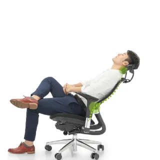 【舒樂活 4Health】NU Chair — 居家人體工學辦公椅（超纖皮）(電腦椅 辦公椅 腰靠 健康 人體工學)