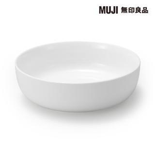 【MUJI 無印良品】日常食器/缽/大/白 約直徑21cm