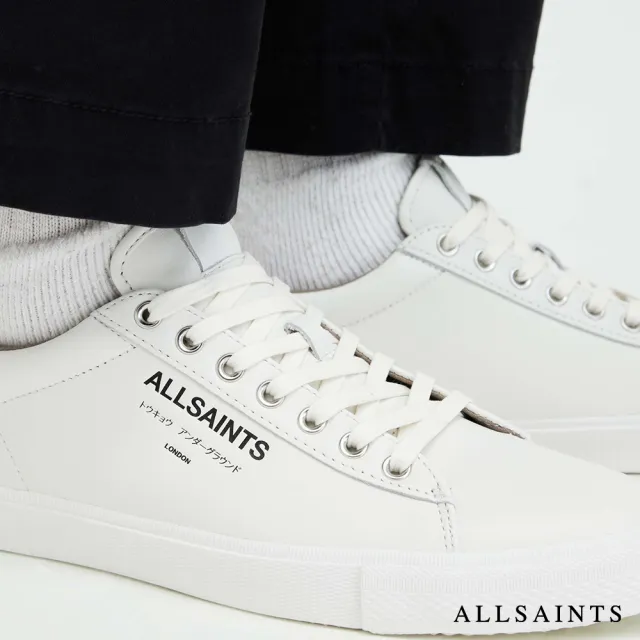 【ALLSAINTS】UNDERGROUND 低筒牛皮LOGO休閒鞋 M058FB