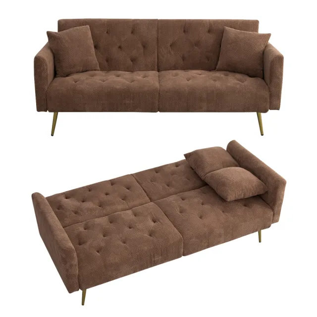 【IDEA】歐利親膚兩用折疊沙發床(2色任選)