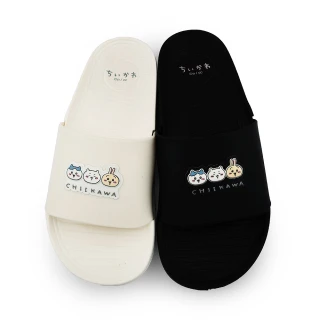 【童鞋城堡】女鞋 Chiikawa吉伊卡哇 輕量拖鞋(CW0463-白/黑)