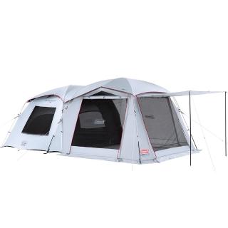【Coleman】TOUGH SCREEN氣流迴圈2-ROOM MDX+/DARK ROOM系列/CM-39084(一房一廳 家庭帳 隧道帳 黑膠)