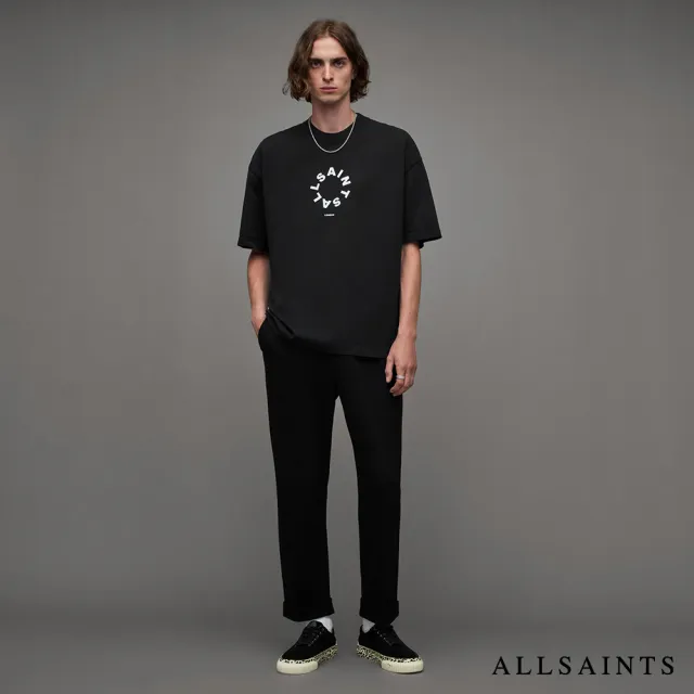 【ALLSAINTS】TIERRA 純棉寬鬆LOGO短袖T恤  M072PB(舒適版型)