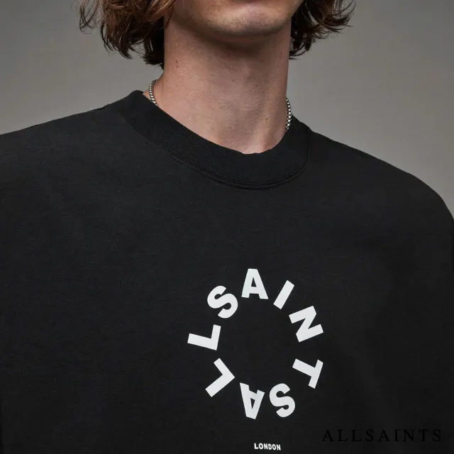 【ALLSAINTS】TIERRA 純棉寬鬆LOGO短袖T恤  M072PB(舒適版型)