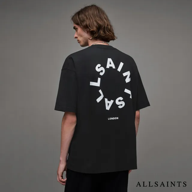 【ALLSAINTS】TIERRA 純棉寬鬆LOGO短袖T恤 MG294Y(舒適版型)