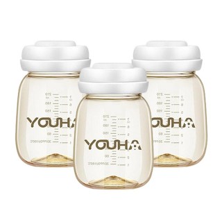 【優合】Youha PPSU寬口儲乳瓶-210ml(3入促銷組)