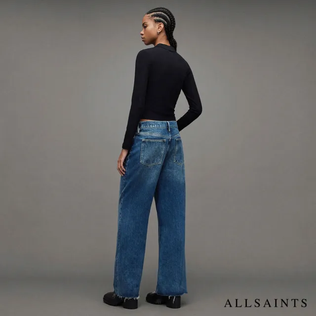 【ALLSAINTS】BLAKE 高腰不收邊牛仔寬褲 W002EZ(寬褲管版型)