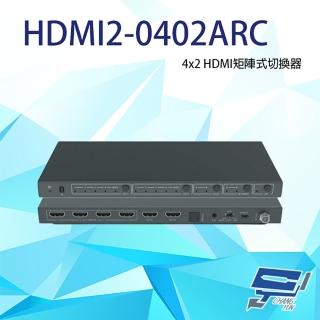【CHANG YUN 昌運】HDMI2-0402ARC 4x2 HDMI矩陣式切換器(取代HDMI4-0402F)