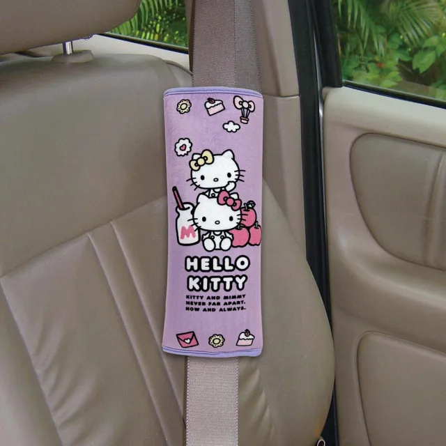 【HELLO KITTY】CT安全帶護套枕 單入 CUTE LAND樂園 PKTD019V-02(車麗屋)