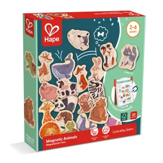 【Hape】可愛動物磁貼(生日禮物/益智玩具/繪本風格)
