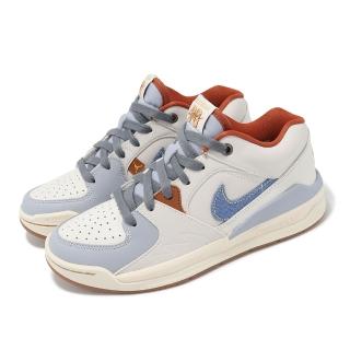 【NIKE 耐吉】休閒鞋 Jordan Stadium 90 女鞋 米白 紅 皮革 緩震 AJ 復古(FZ5696-041)