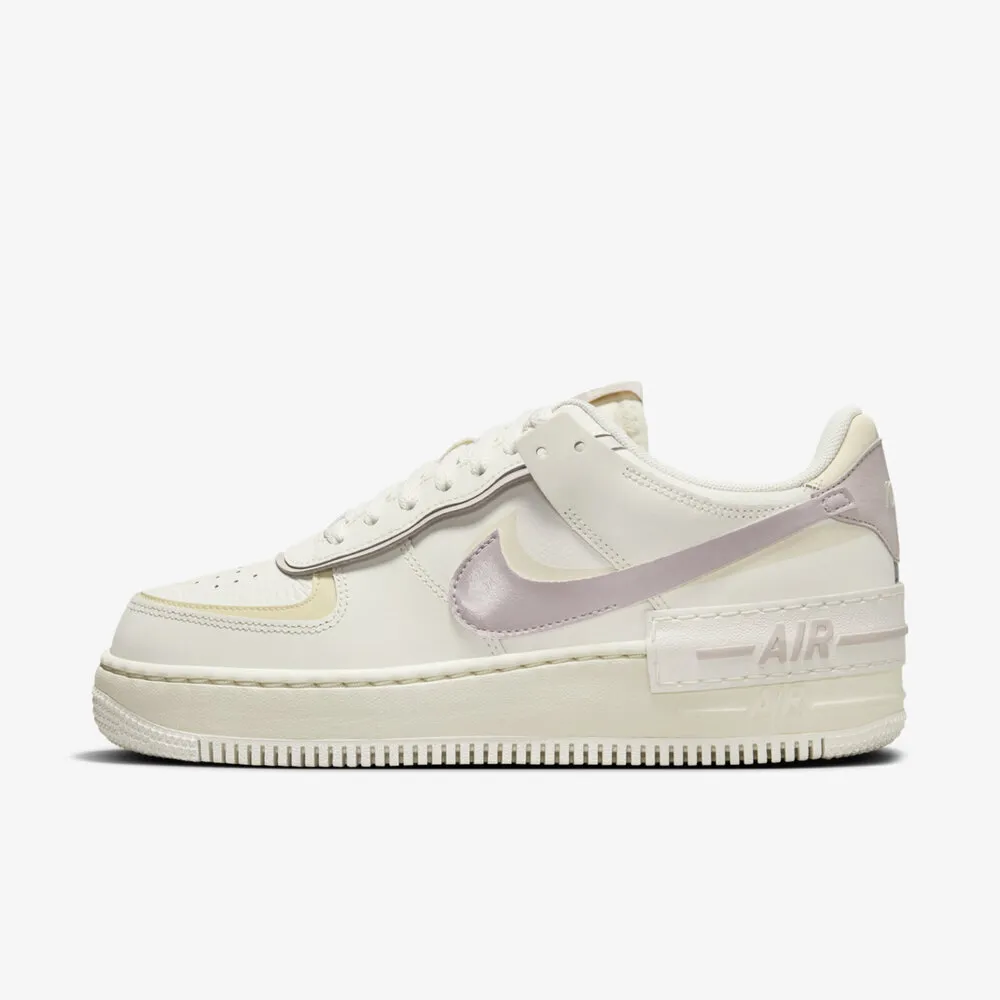 NIKE 耐吉】W AF1 Shadow 女休閒鞋經典復古厚底緩震舒適穿搭香芋奶油