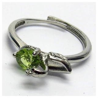 【小樂珠寶】頂級綠橄欖石 戒指活動圍幸福好運設計款RR86(吉祥好運之象徵)