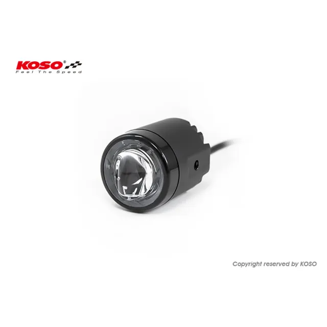【KOSO】微型 LED 霧燈組 附環型開關 - 可微調亮度(環型固定開關 - K 型式 / 泛用 機車霧燈)