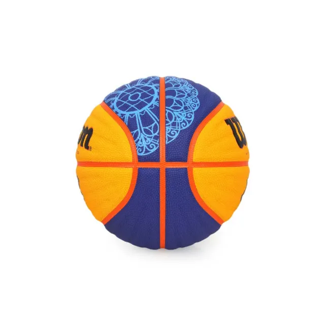 WILSON】FIBA 3X3指定用球PARIS合成皮籃球#6-6號球丈青橘黃