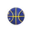 【WILSON】NBA隊徽系列 TIEDYE勇士 橡膠籃球 #7-訓練 室外 藍黃白(WTB1500XBGOL)