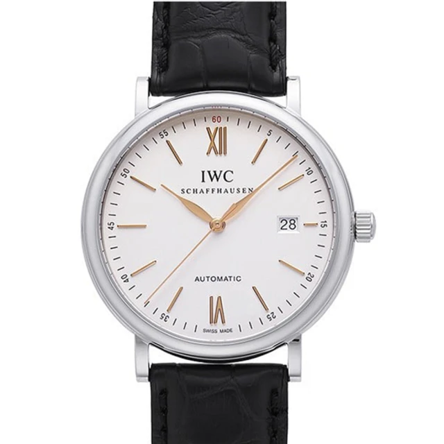 IWC 萬國錶 萬國錶 Portofino柏濤菲諾經典皮帶腕錶x白面x40mm(IW356517)