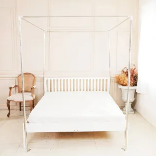 【凱蕾絲帝】蚊帳配件-六尺-方型不銹鋼管支架(180x200x高200cm)