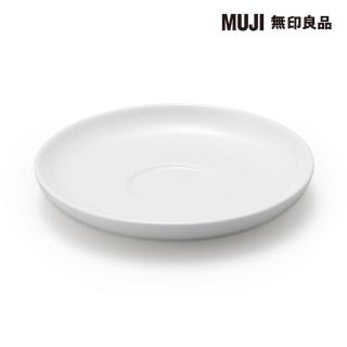 【MUJI 無印良品】日常食器/茶杯用盤/白 約直徑14.5cm