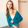 【Le Polka】大地色系V領開襟針織衫/2色-女