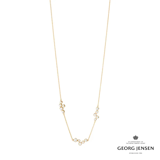 【Georg Jensen 喬治傑生】GEORG JENSEN SIGNATURE DIAMONDS 項鍊(18K黃金 鑽石 項鍊)